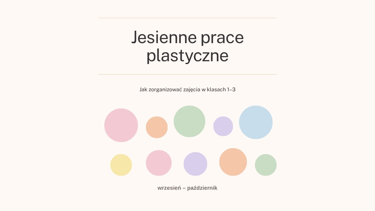 Jesienne prace plastyczne w klasach 1–3
