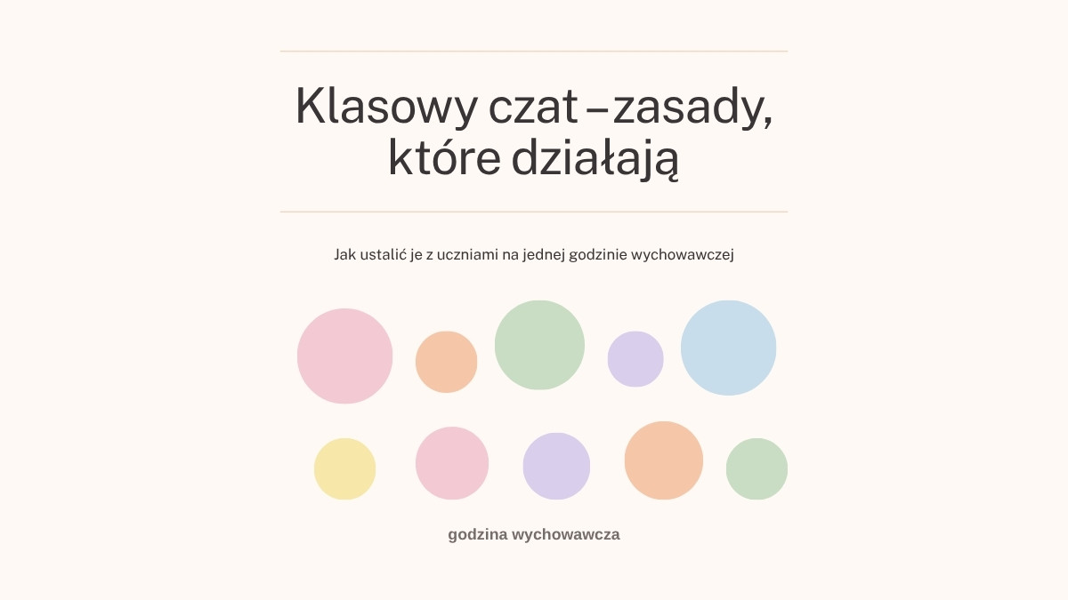 Klasowy czat – zasady, które działają