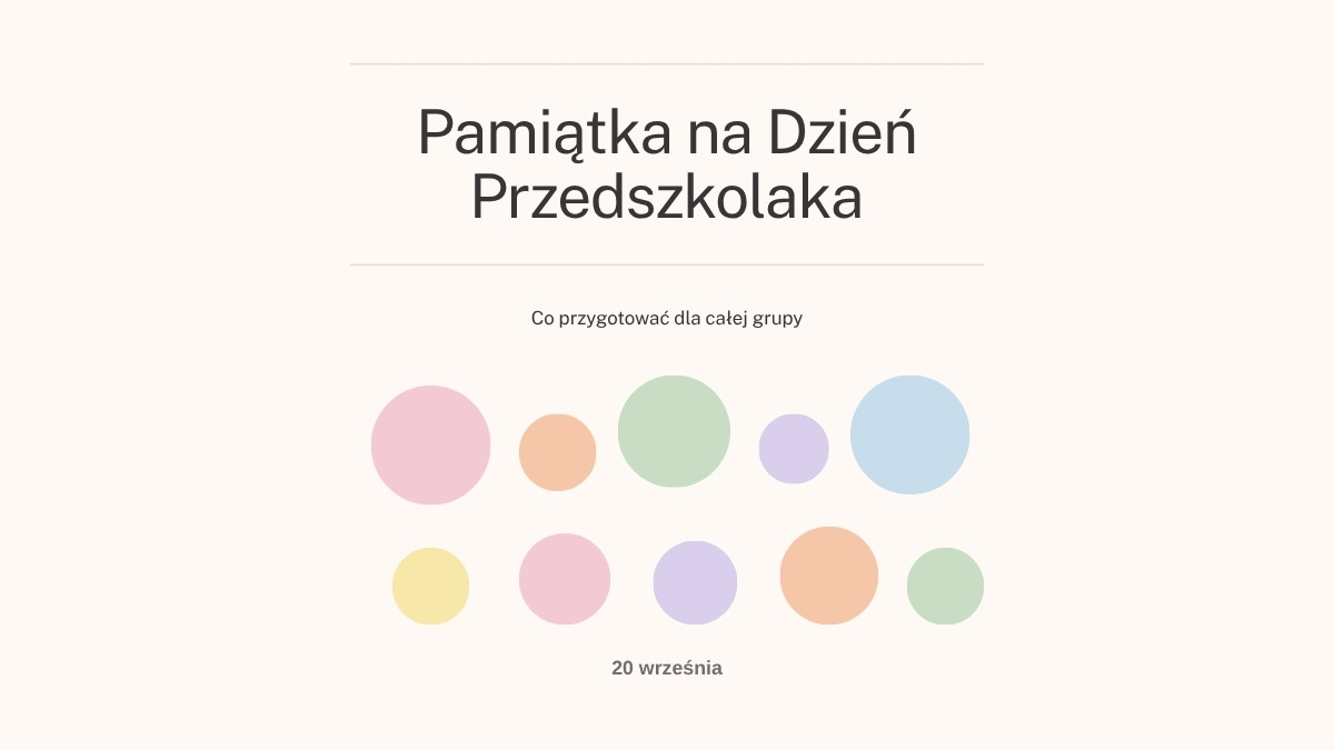 Pamiątka na Dzień Przedszkolaka – co przygotować dla grupy