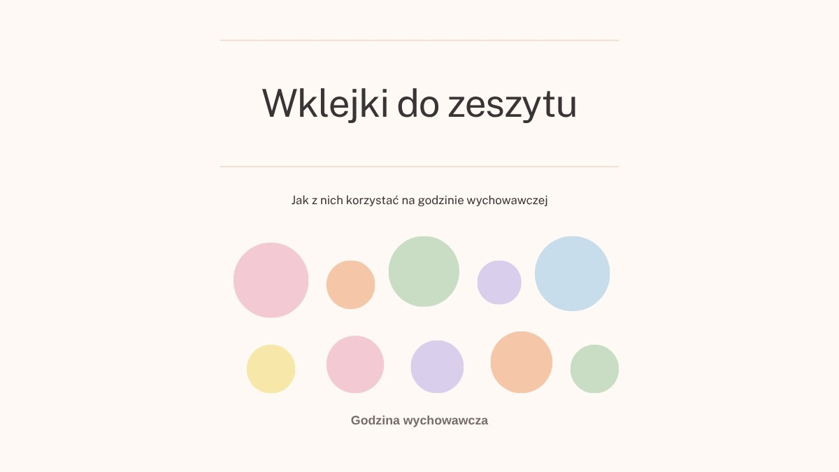 Wklejki do zeszytu – jak z nich korzystać na godzinie wychowawczej